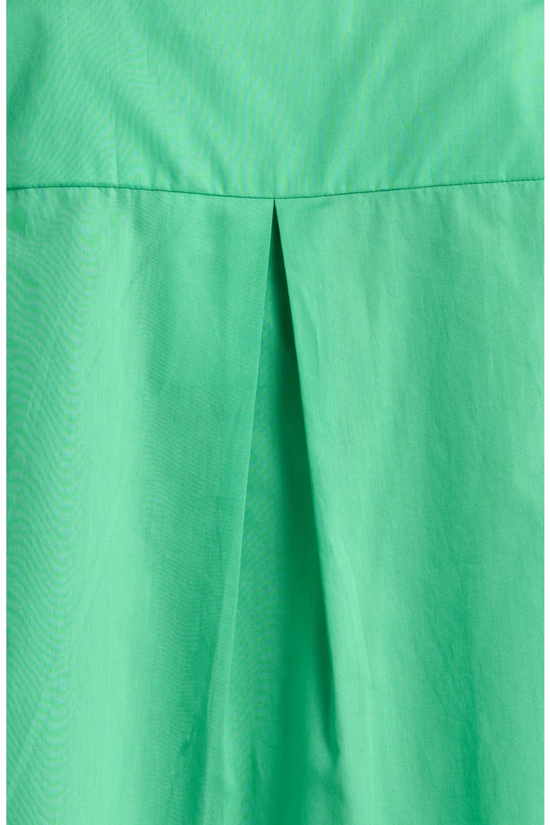 Crop Cotton Button-Up Shirt, Alternate, color, FERN
