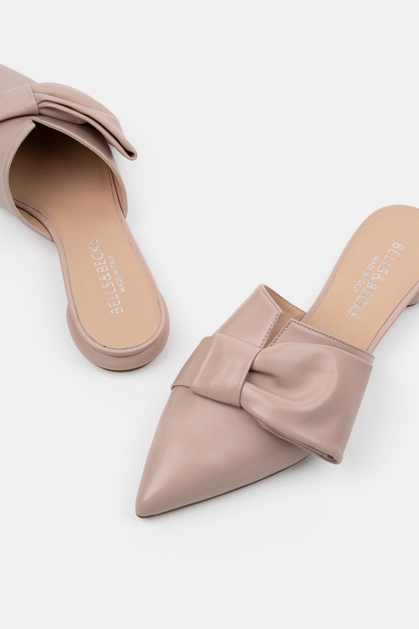 Ana Pointy Toe Mule with Bow, Alternate, color, Blush
