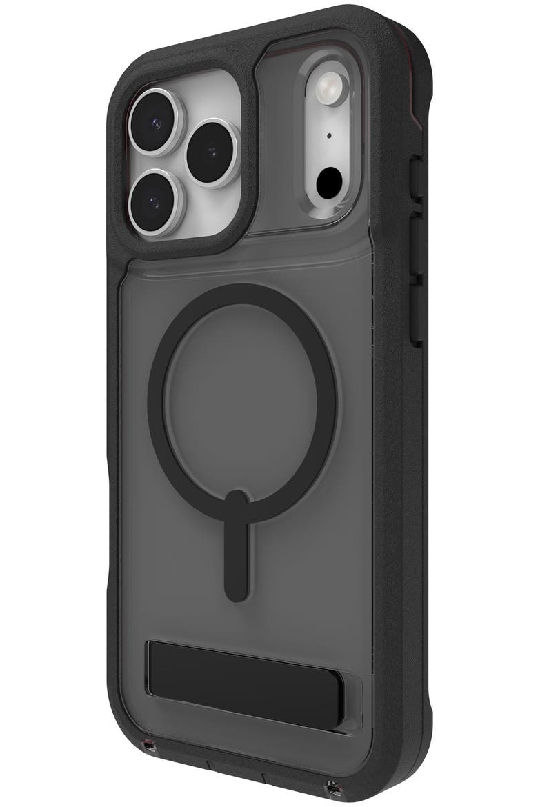 Rainier Snap MagSafe Case with Kickstand, Alternate, color, BLACK