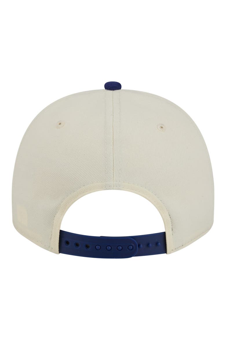 Men's New Era Cream Los Angeles Dodgers Throwback Tri-Hit A-Frame 9FIFTY Adjustable Hat, Alternate, color, Cream