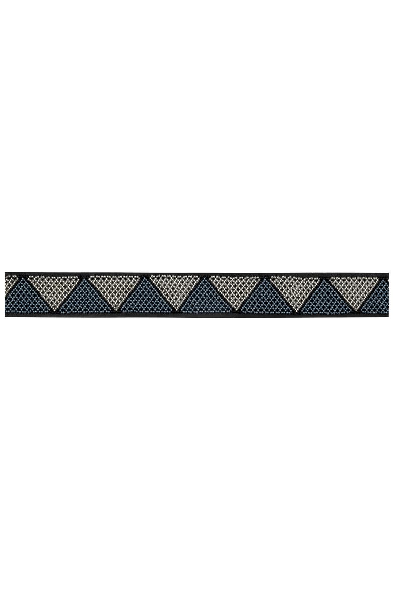 Beaded Leather Dog Collar, Alternate, color, SILVER CELESTIAL