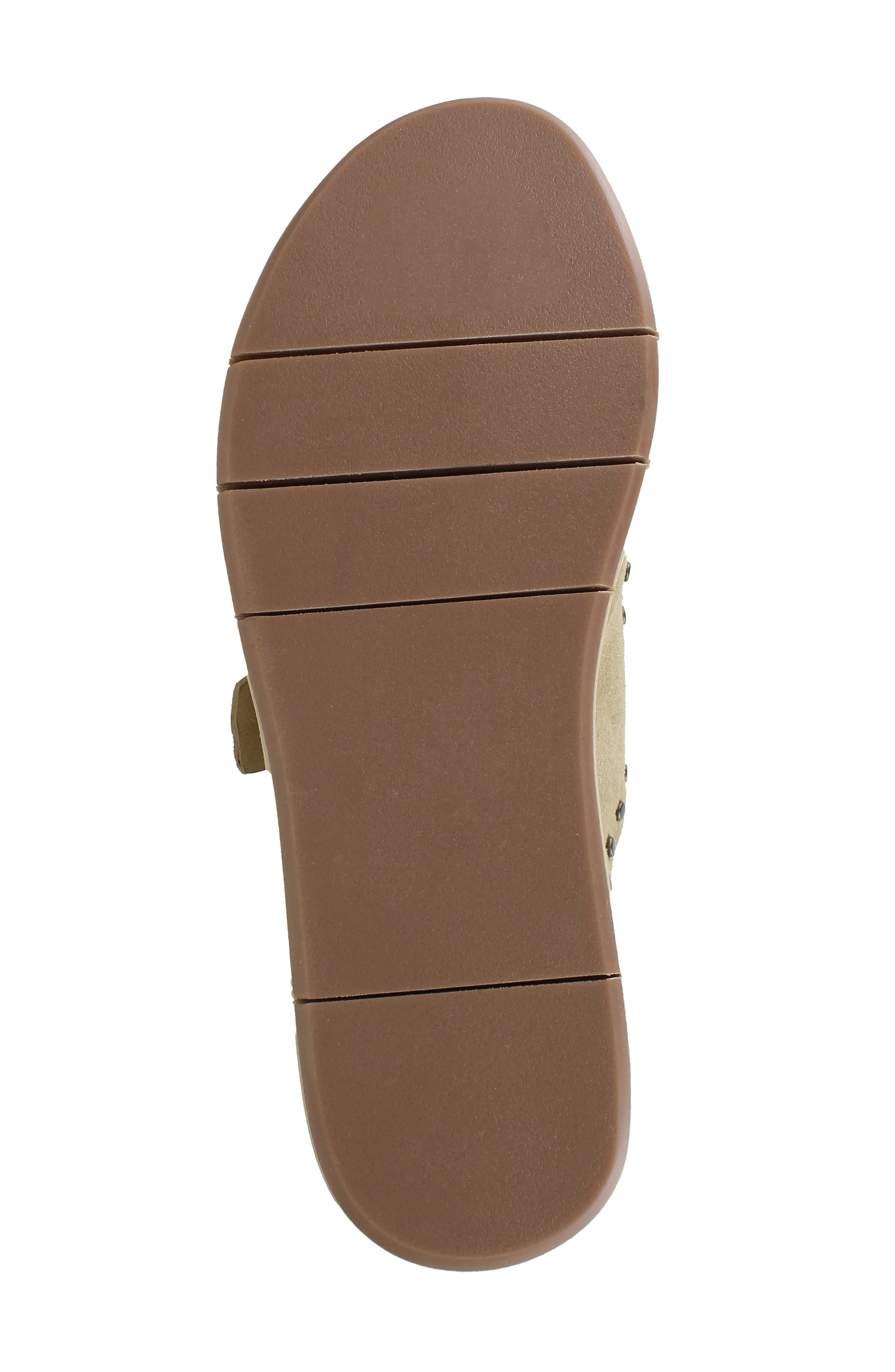 Kynna Studded Platform Slide Sandal, Alternate, color, TAN LEATHER