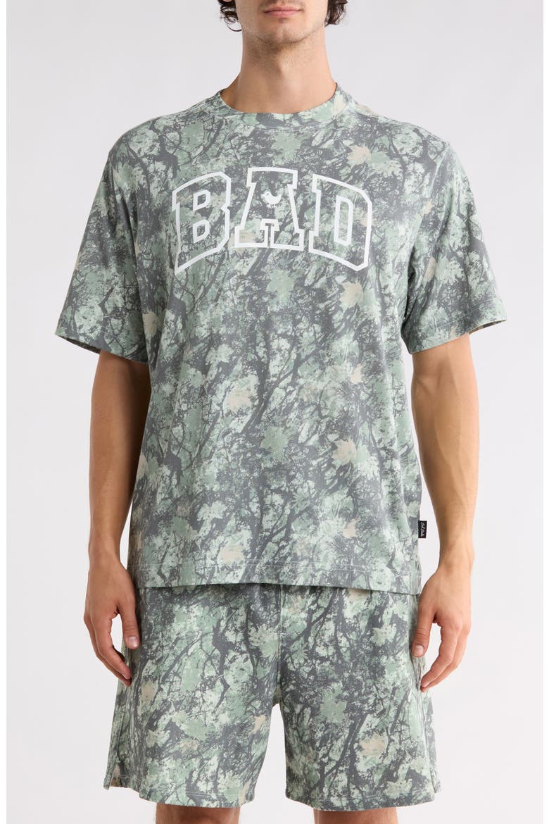 Varsity Bad Graphic T-Shirt, Main, color, STEALTH MODE DARK