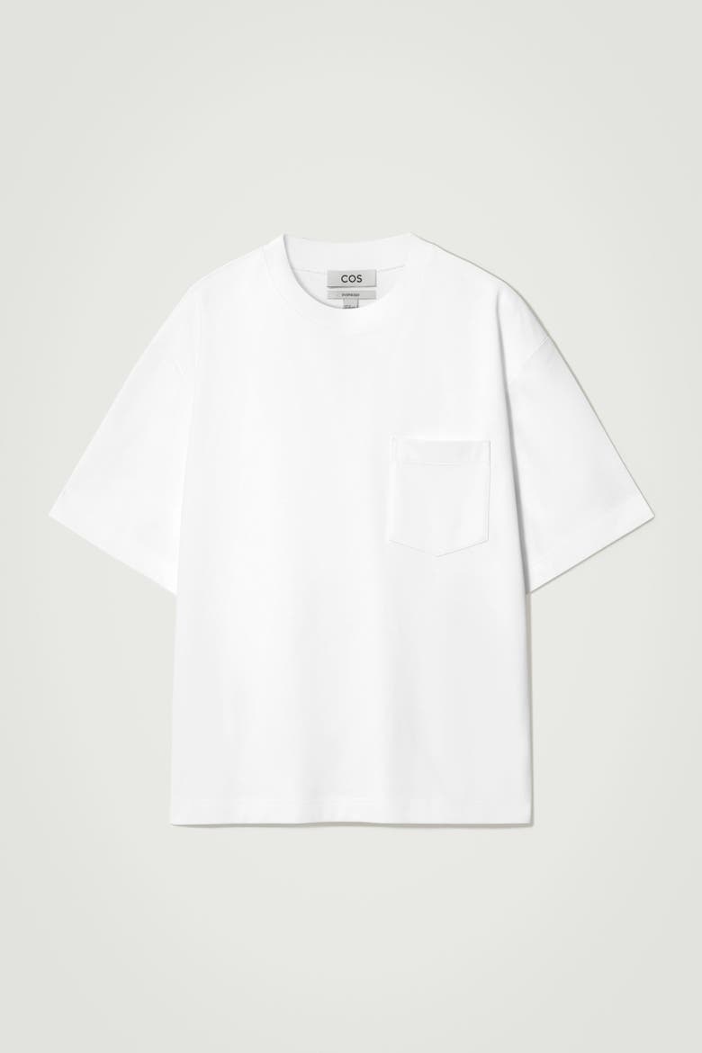 Oversized Heavyweight Cotton T-Shirt, Alternate, color, WHITE