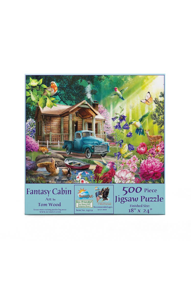 Sunsout Fantasy Cabin 500 piece Jigsaw Puzzle for Adults, Alternate, color, Multicolor