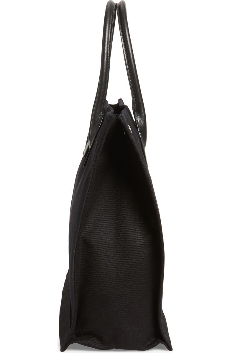 Saint Laurent Noe Rive Gauche Logo Canvas Tote, Alternate, color,