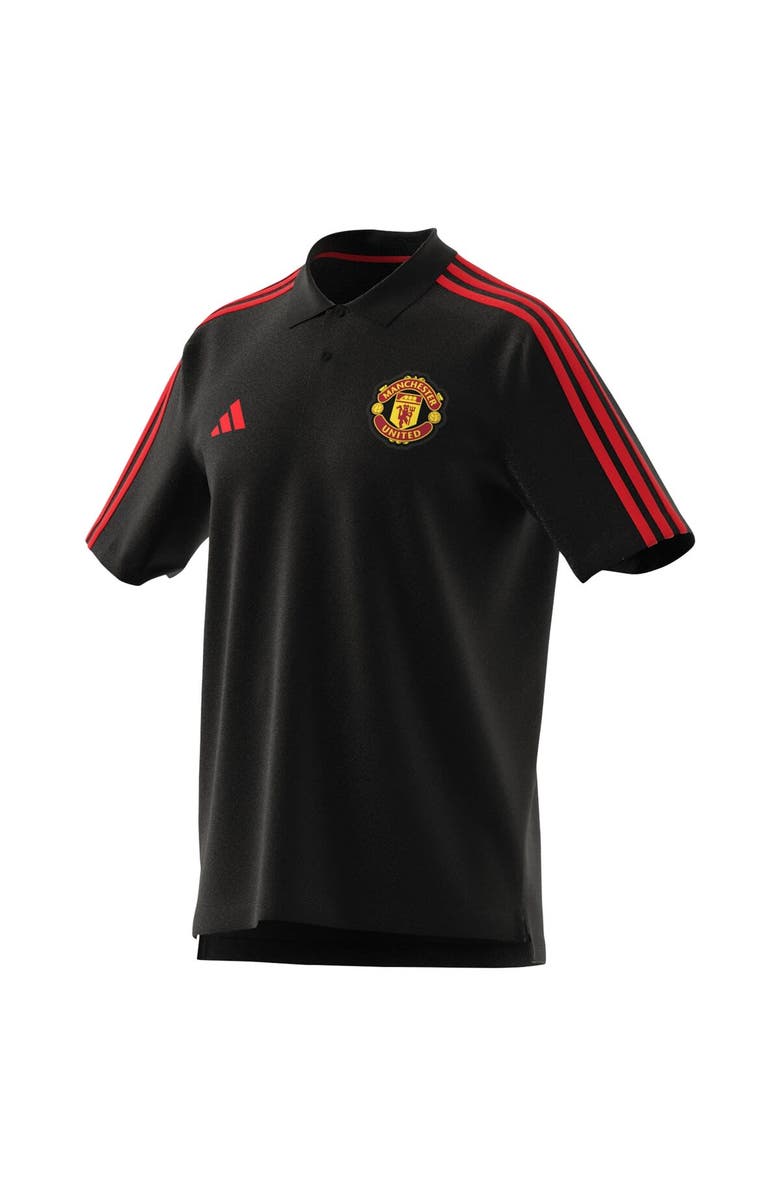 adidas Men's adidas Black Manchester United DNA Polo, Alternate, color, 