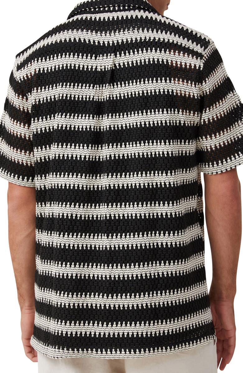 Cotton On Cabana Short Sleeve Cotton Button-Up Shirt, Alternate, color, 