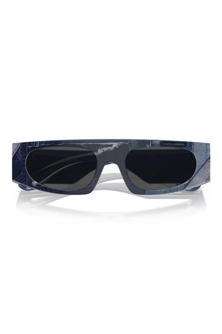 54mm Rectangular Sunglasses, Alternate, color, DARK GREY