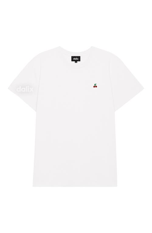 Dalix Womens Lil Cherry Lightweight Everyday Tee In White