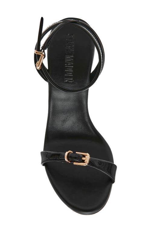 Steve Madden Foxx Ankle Strap Sandal In Black