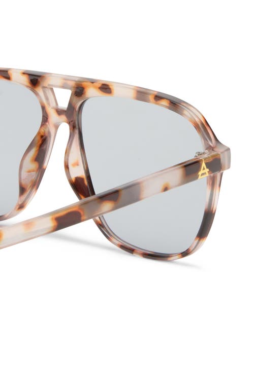 Aire Monoceros 57mm Aviator Sunglasses In Cookie Tort/smoke Tint
