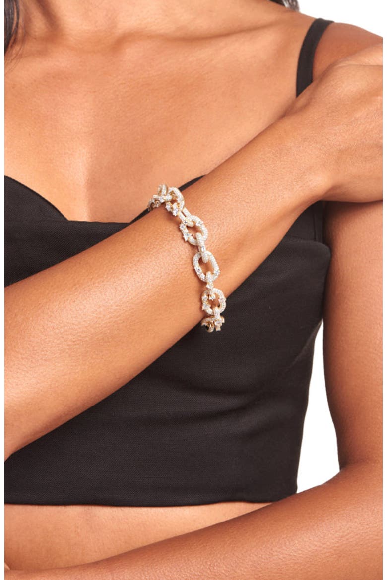 Volt Bracelet, Alternate, color, White/Gold