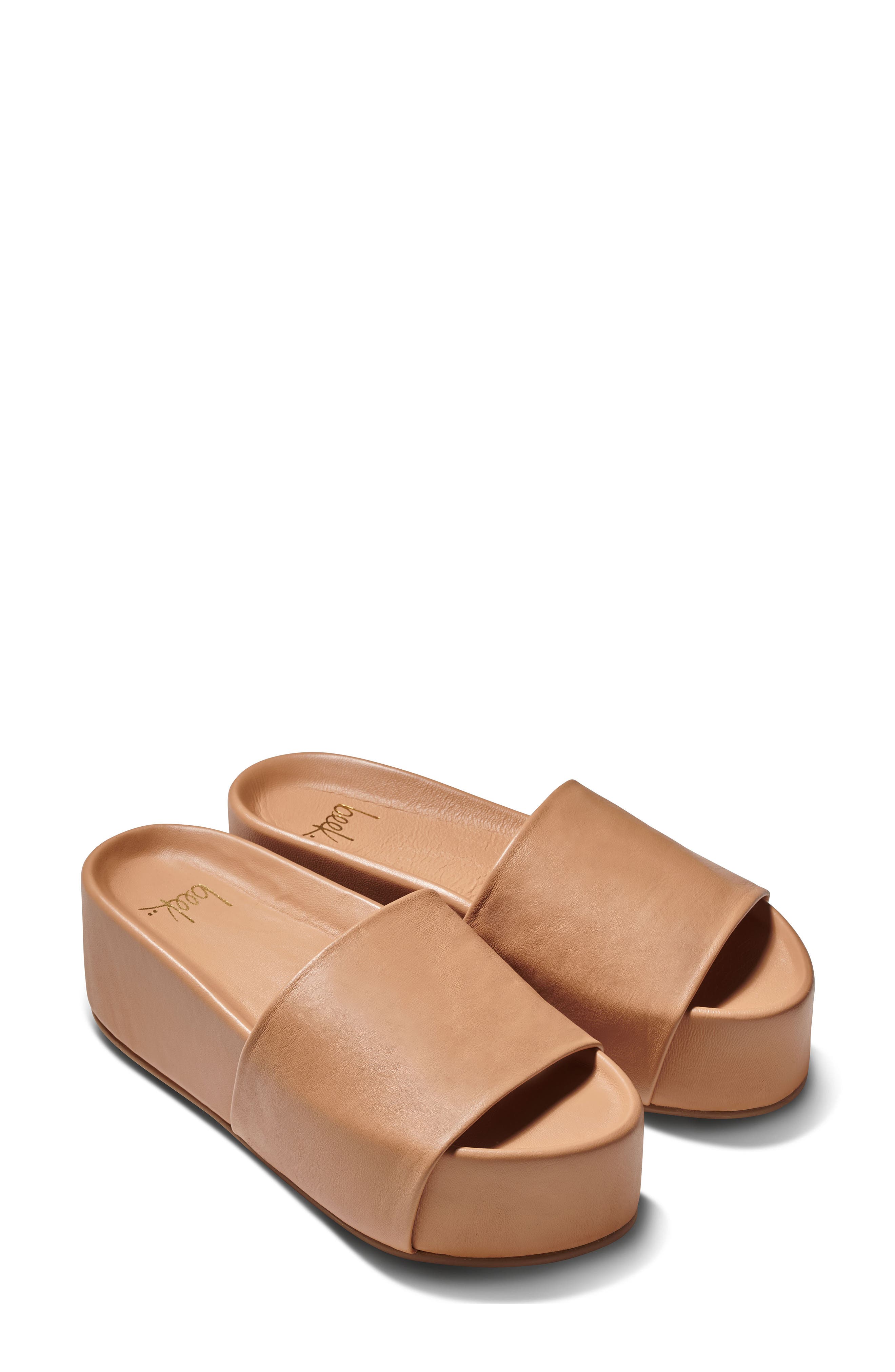 Beek Albatross Platform Slide Sandal, Main, color, Beach