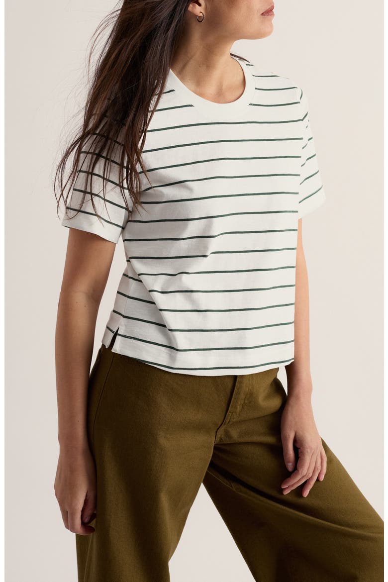 Copseland Striped Organic Cotton T-Shirt, Alternate, color, CHYANDOUR LIGHT COPPICE
