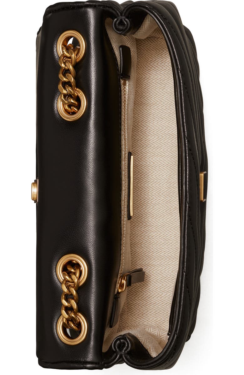 Tory Burch Kira Chevron Quilted Small Convertible Leather Crossbody Bag, Alternate, color,