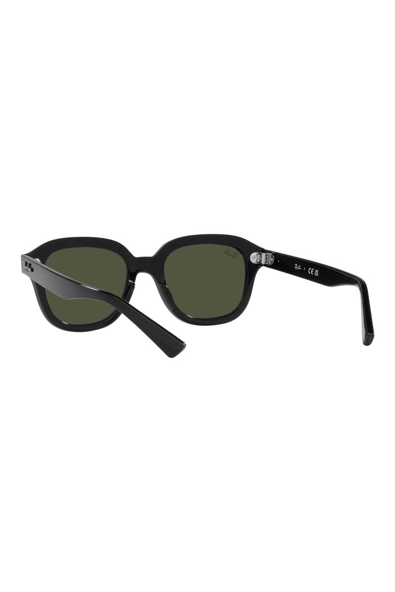 Erik 53mm Square Sunglasses, Alternate, color, BLACK