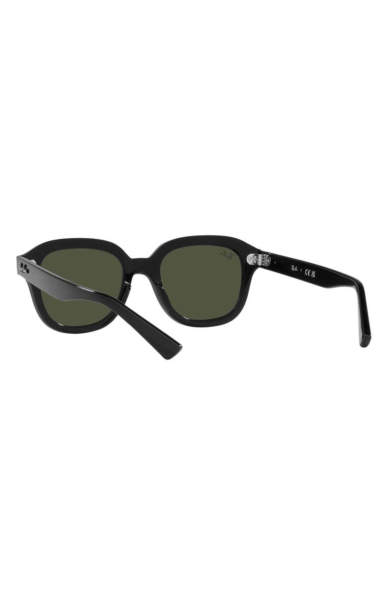 Ray-Ban Erik 53mm Square Sunglasses, Alternate, color, Black