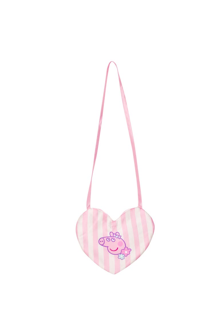 T-Shirt and Satin Skirt Set with Bag, Alternate, color, Pink Ivory Peppa Pig