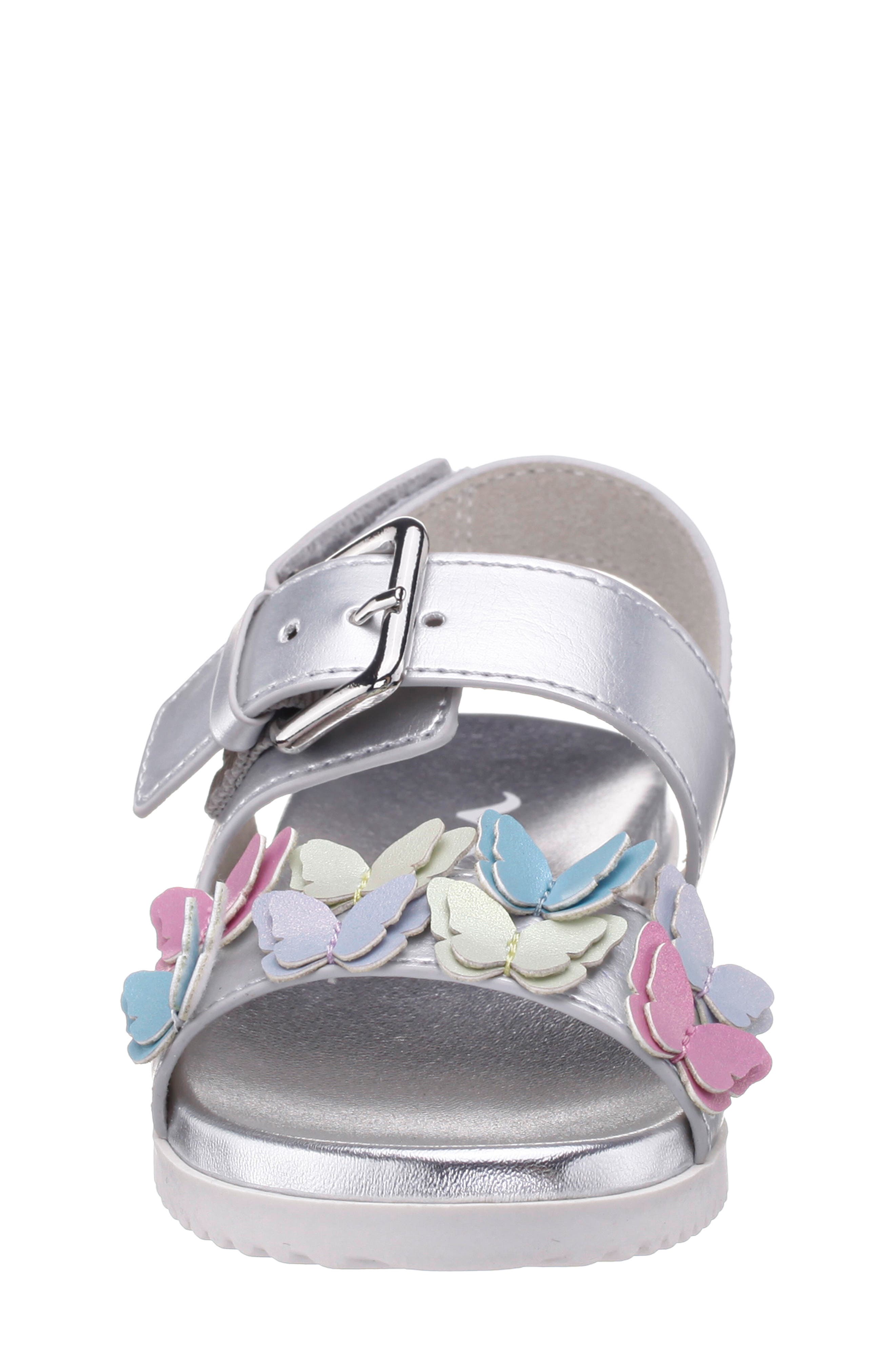 Nina Kids' Pollie Sandal, Alternate, color, Silver/Multi