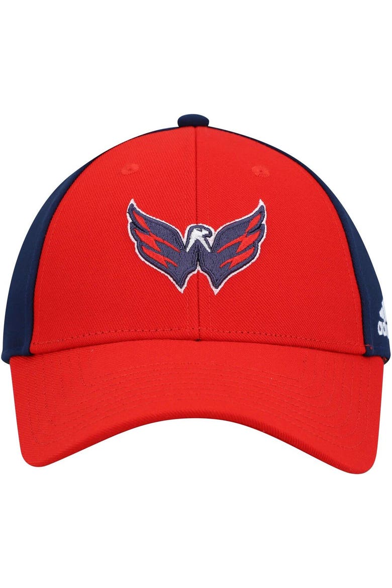Men's adidas Red/Navy Washington Capitals Team Adjustable Hat, Alternate, color, Red
