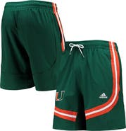 adidas Men's adidas Green Miami Hurricanes Swingman Basketball AEROREADY Shorts