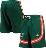 adidas Men's adidas Green Miami Hurricanes Swingman Basketball AEROREADY Shorts