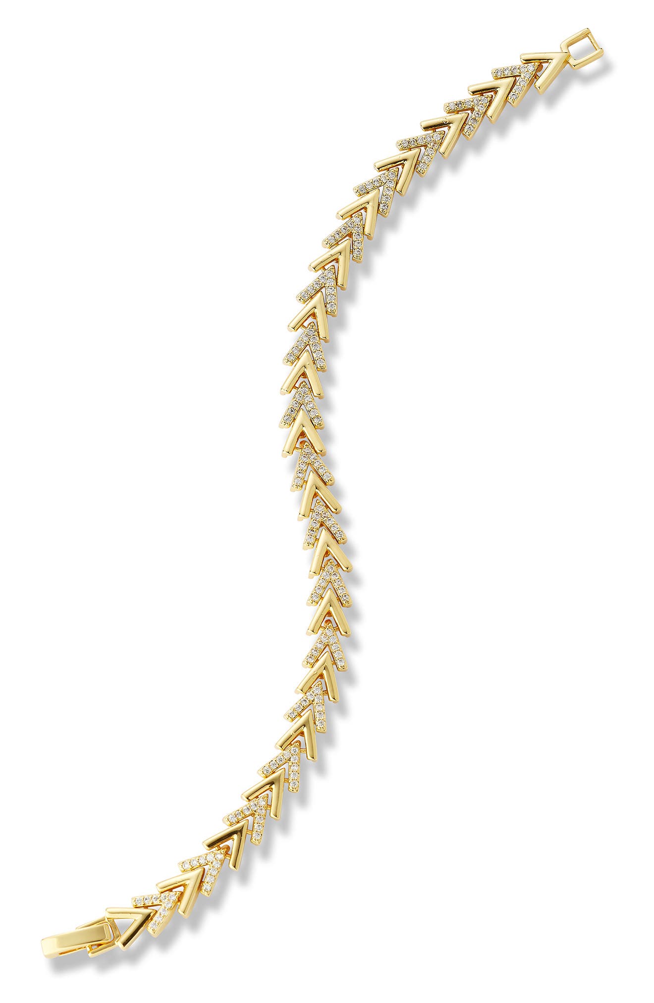 Chevron Cubic Zirconia Bracelet
