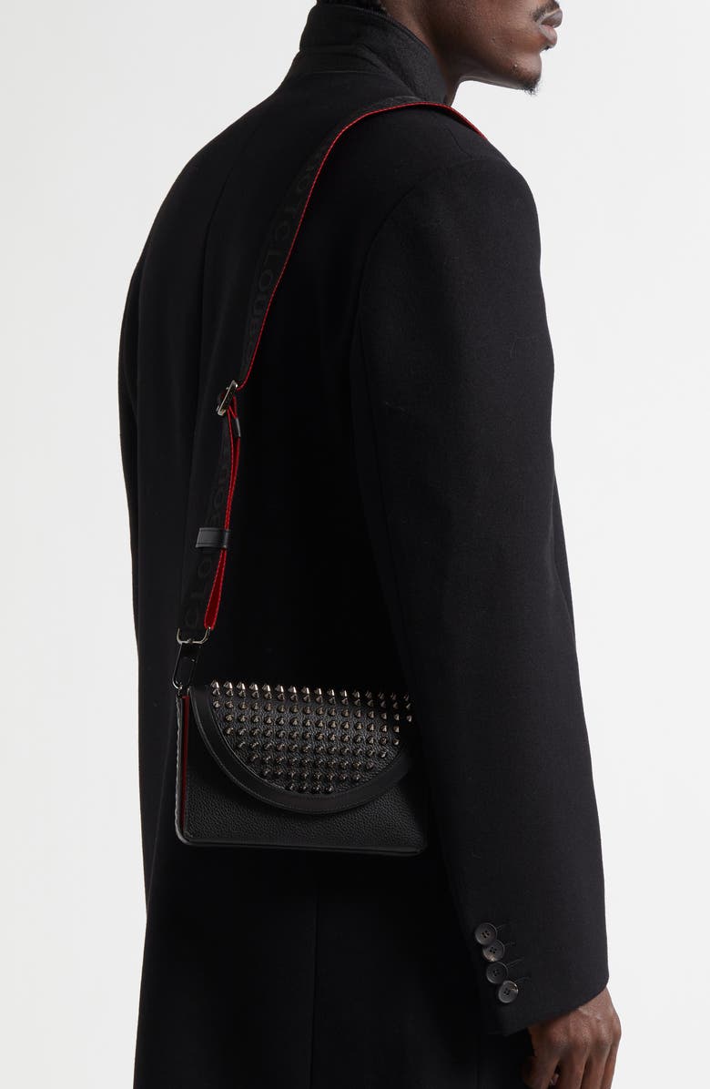 Christian Louboutin Funky Empire Leather Wallet on a Strap, Alternate, color,