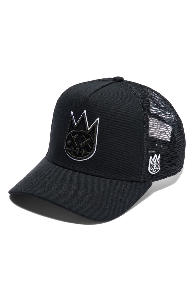 Cult of Individuality Shimuchan Logo Trucker Hat, Main, color, Black