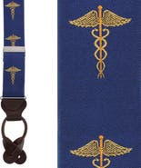 Trafalgar Medical Marvel Novelty Silk Button End Suspenders