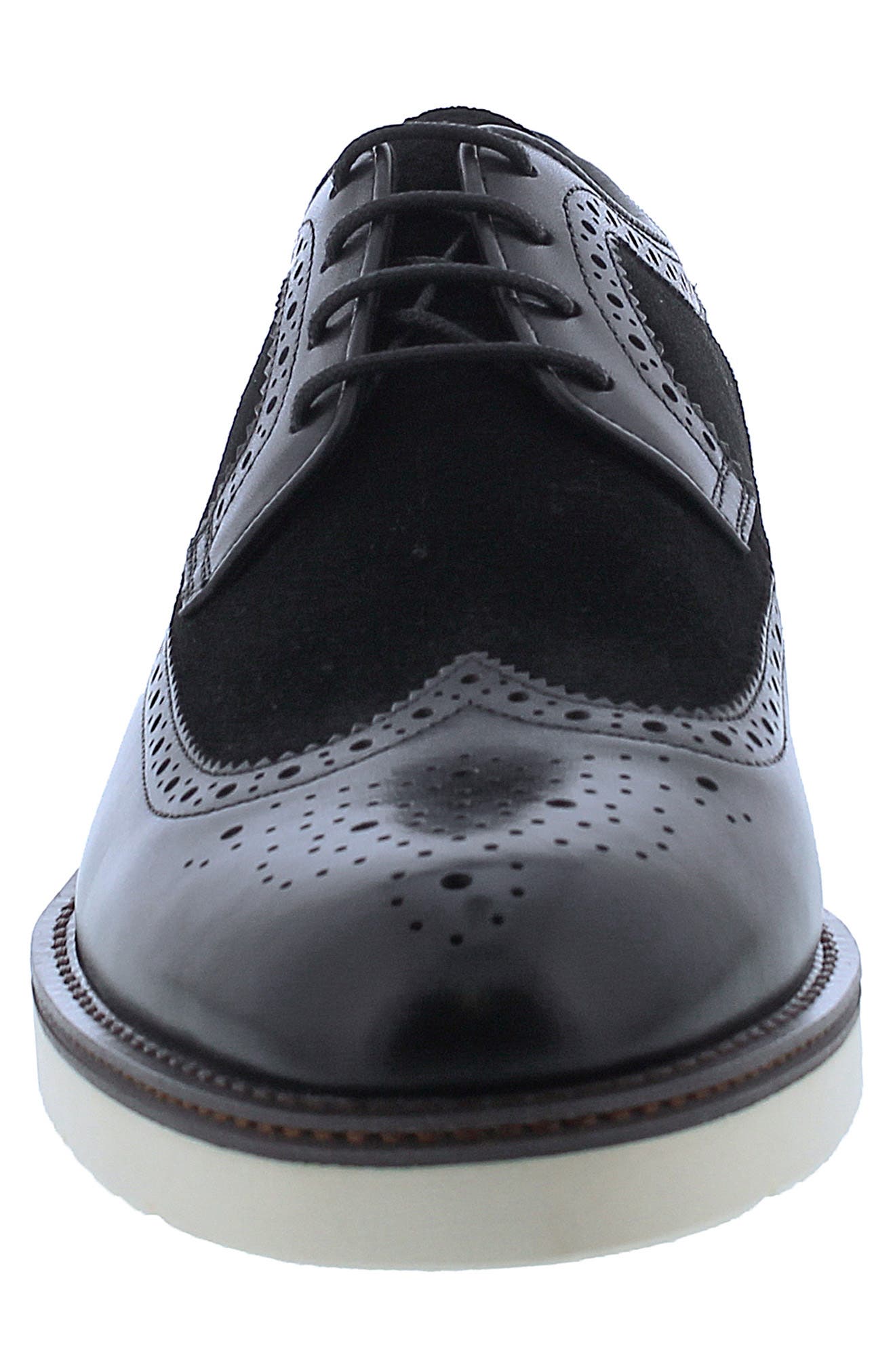 Penny Lane Compton Wingtip Derby, Alternate, color, Black