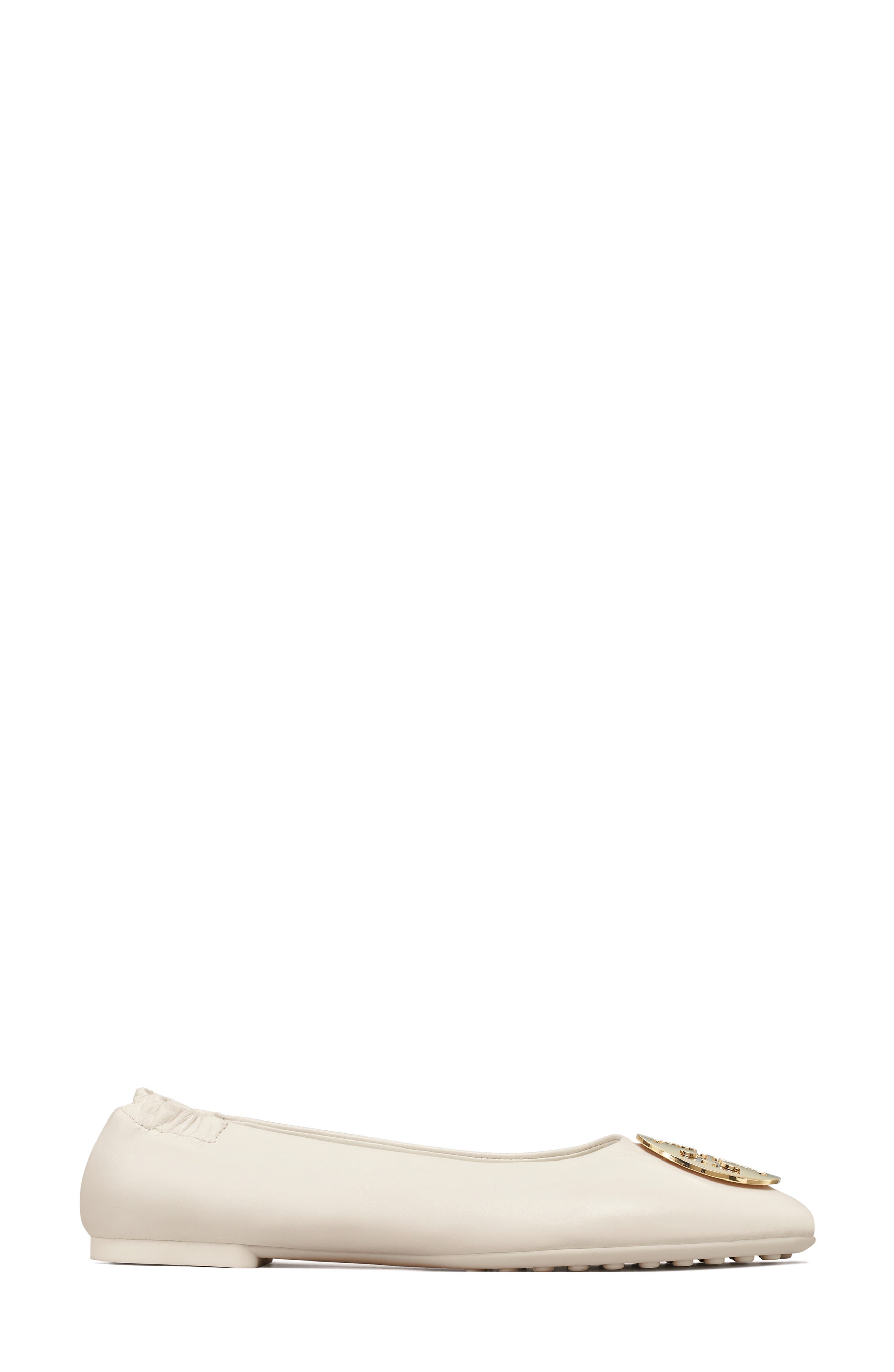 Claire Ballet Flat, Alternate, color, NEW IVORY / SILVER / GOLD