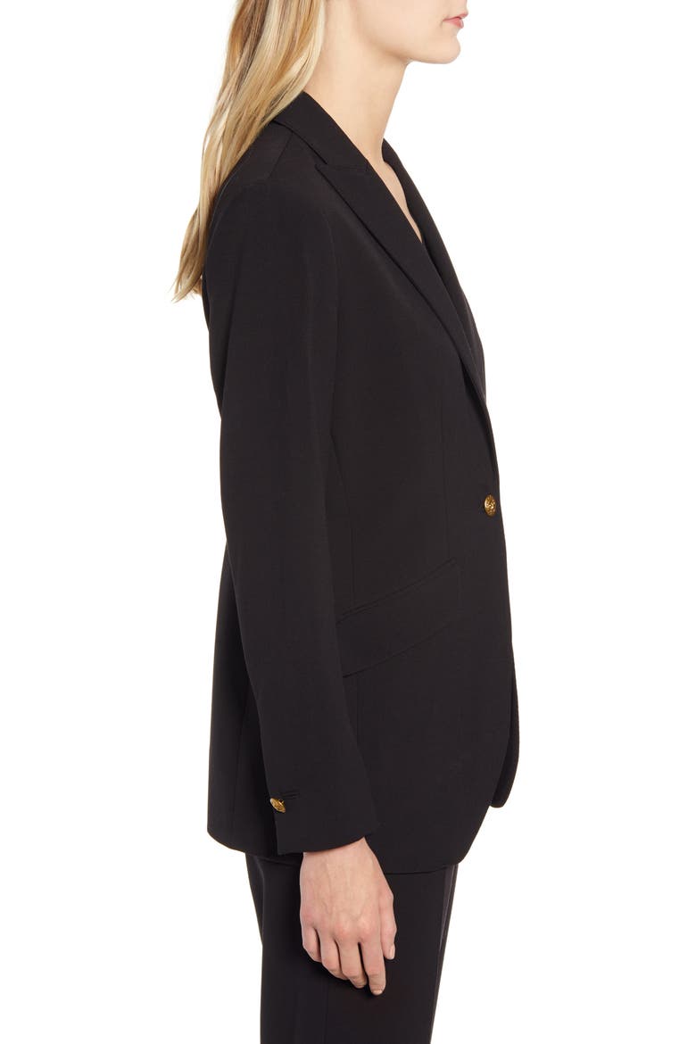 Peaked Lapel Blazer, Alternate, color, ANNE BLACK