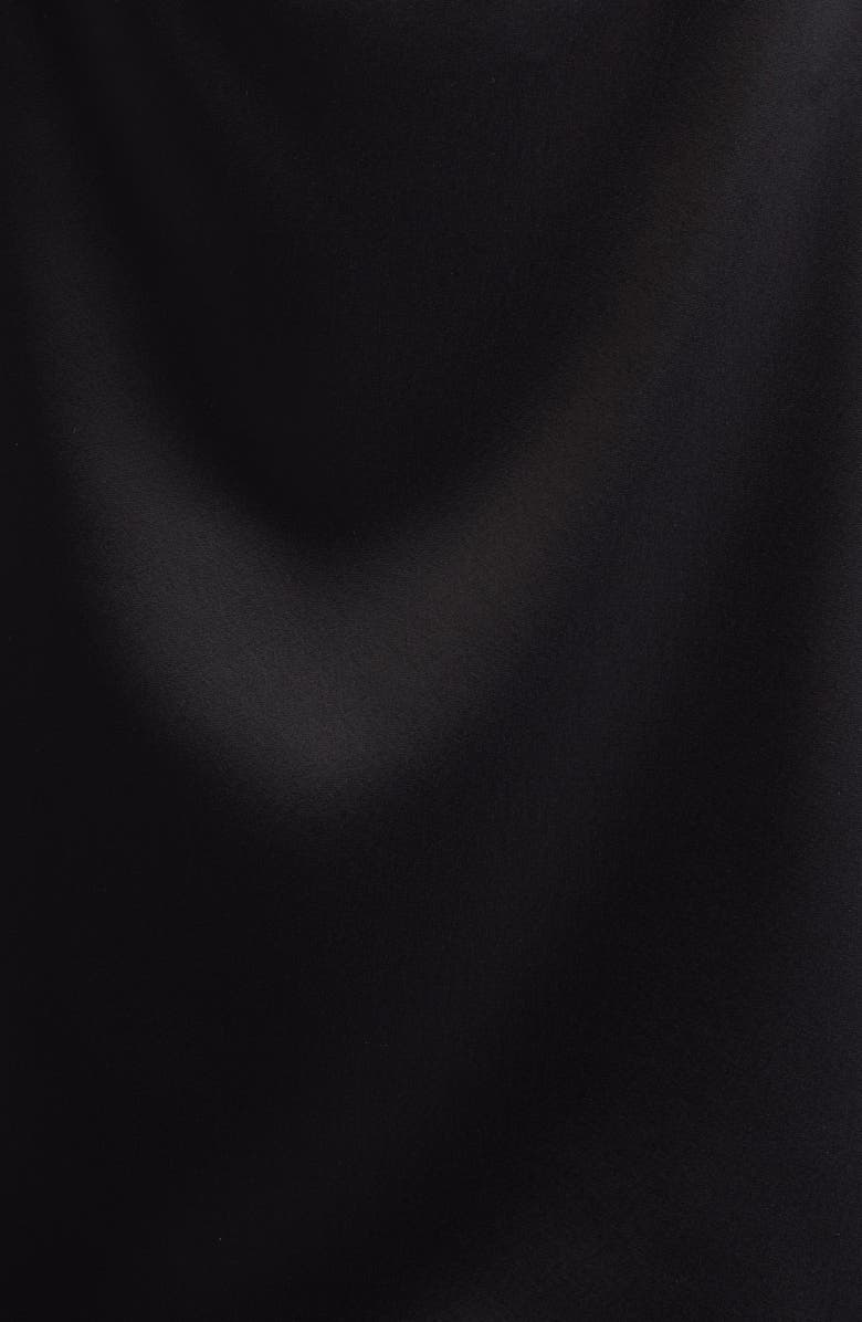 ST. JOHN Crystal Beaded Strap Liquid Satin Camisole, Alternate, color, Black