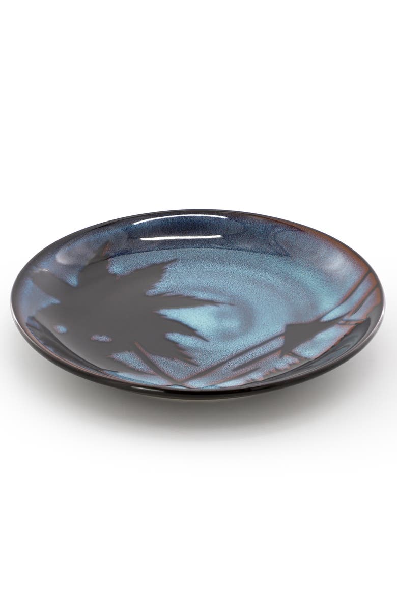 Gibson Elite Sunset 4 Piece 8 Inch Round Stoneware Dessert Plate Set, Alternate, color, Blue