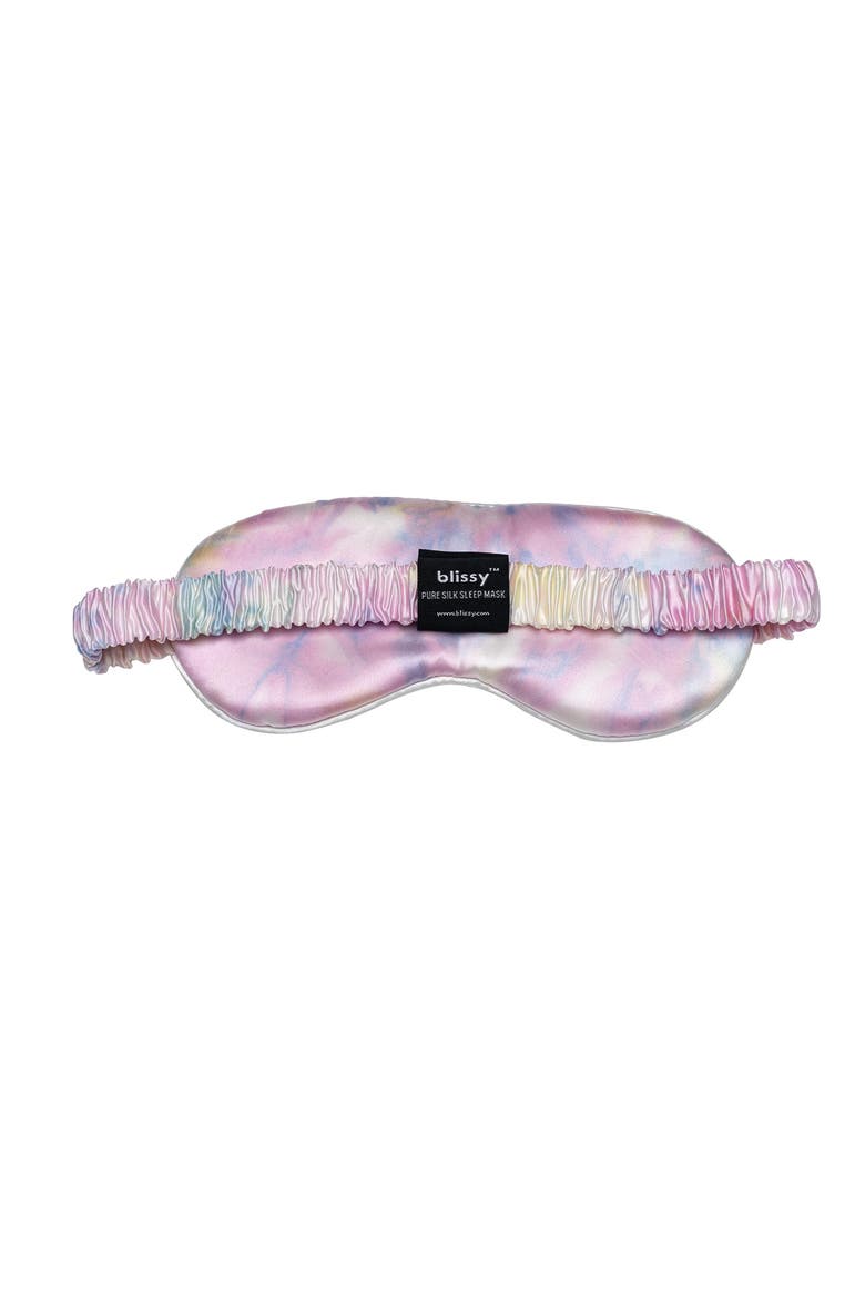 Silk Sleep Mask, Alternate, color, YELLOW TIE DYE