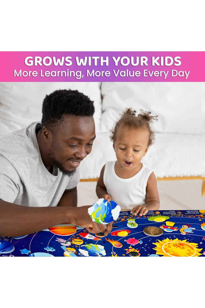Kids Felt Board Learning Set, Alternate, color, Space
