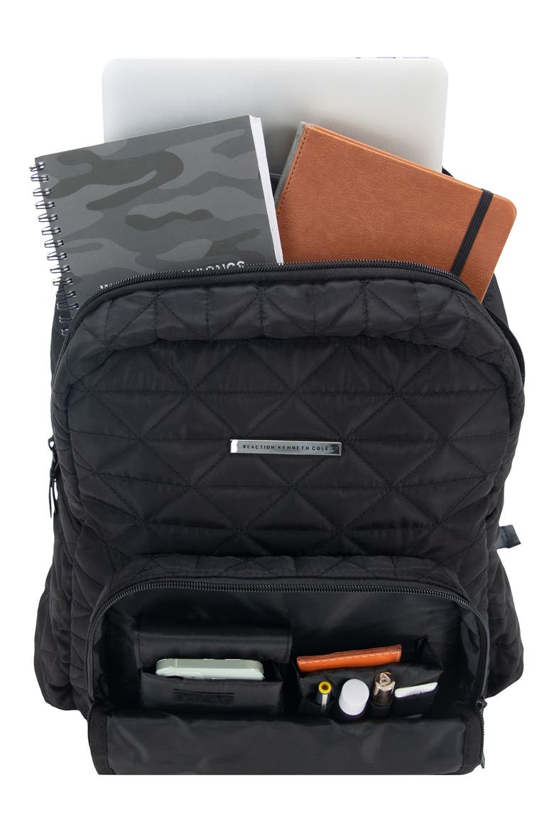 Diamond Tower Carry-On and Emma Laptop Backpack Bundle Set, Alternate, color, BLACK