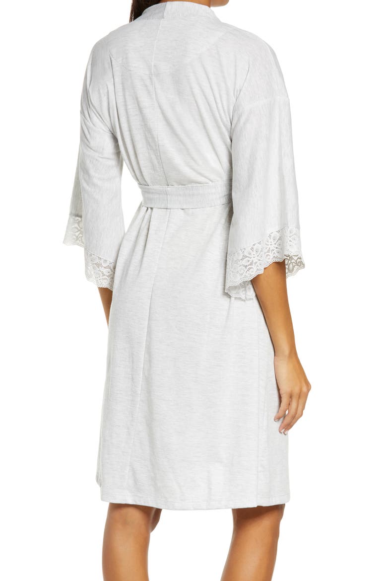 Tallulah Maternity/Nursing Robe, Alternate, color, LIGHT GREY MARL
