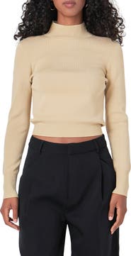 Endless Rose Metallic Crop Sweater