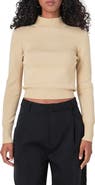 Endless Rose Metallic Crop Sweater