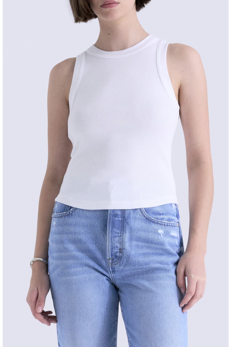 Nissi Rib Tank, Main, color, SOFT WHITE