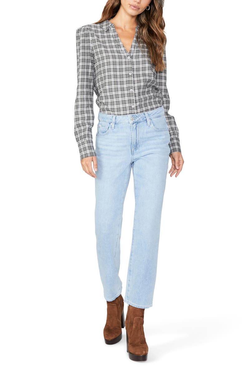 PAIGE Noella High Waist Crop Straight Leg Jeans, Alternate, color, 