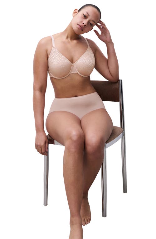 Chantelle Lingerie Magique Underwire Back Smoothing Minimizer Bra In Pink