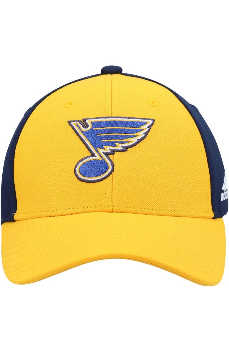 adidas Men's adidas Gold/Navy St. Louis Blues Team Adjustable Hat, Alternate, color, Gold