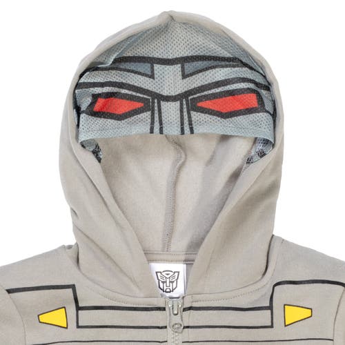 Transformers Megatron Cosplay Zip-up Hoodie In Gray