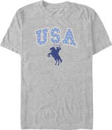 Lost Gods Men's Lost Gods USA Star Rodeo Graphic T-Shirt