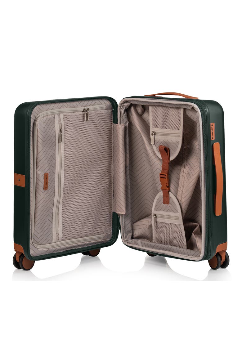 Vintage II 3-Piece Wheeled Luggage Set, Alternate, color, GREEN