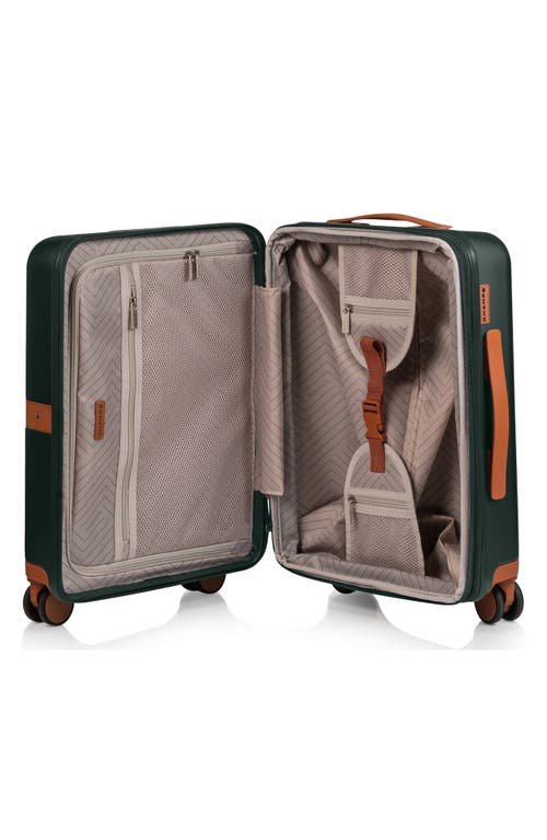 Champs Vintage Ii 20-inch Hardside Spinner Carry-on In Green